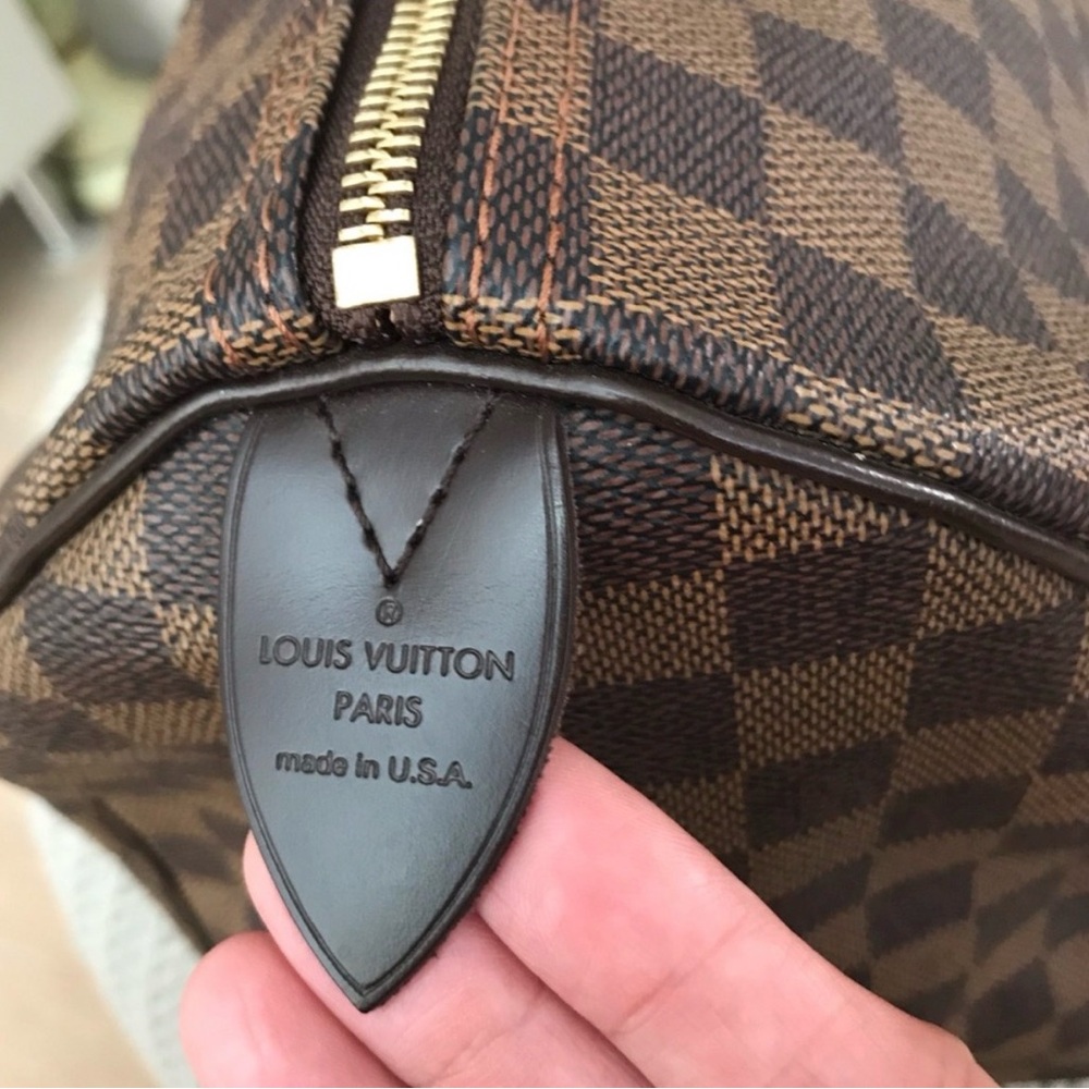 💯Authentic Louis Vuitton Speedy 35 Damier Ebene - Picture 3 of 8